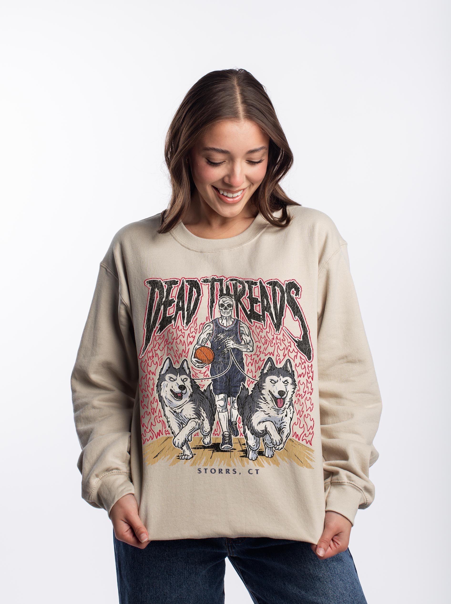 STORRS BASKETBALL - CREWNECK SWEATSHIRT – Sweatshirt – Dead Threads Apparel