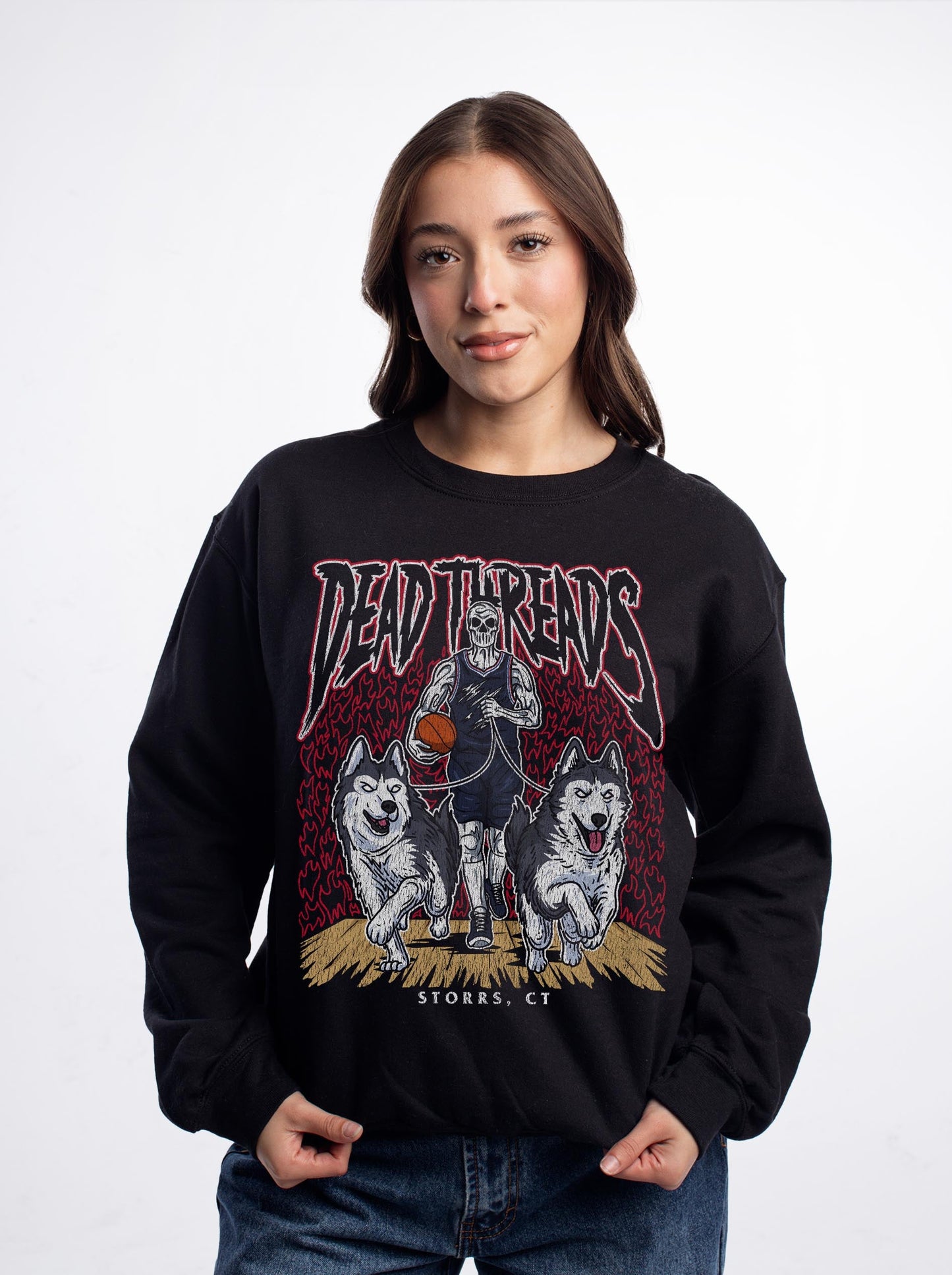 STORRS BASKETBALL - CREWNECK SWEATSHIRT – Sweatshirt – Dead Threads Apparel