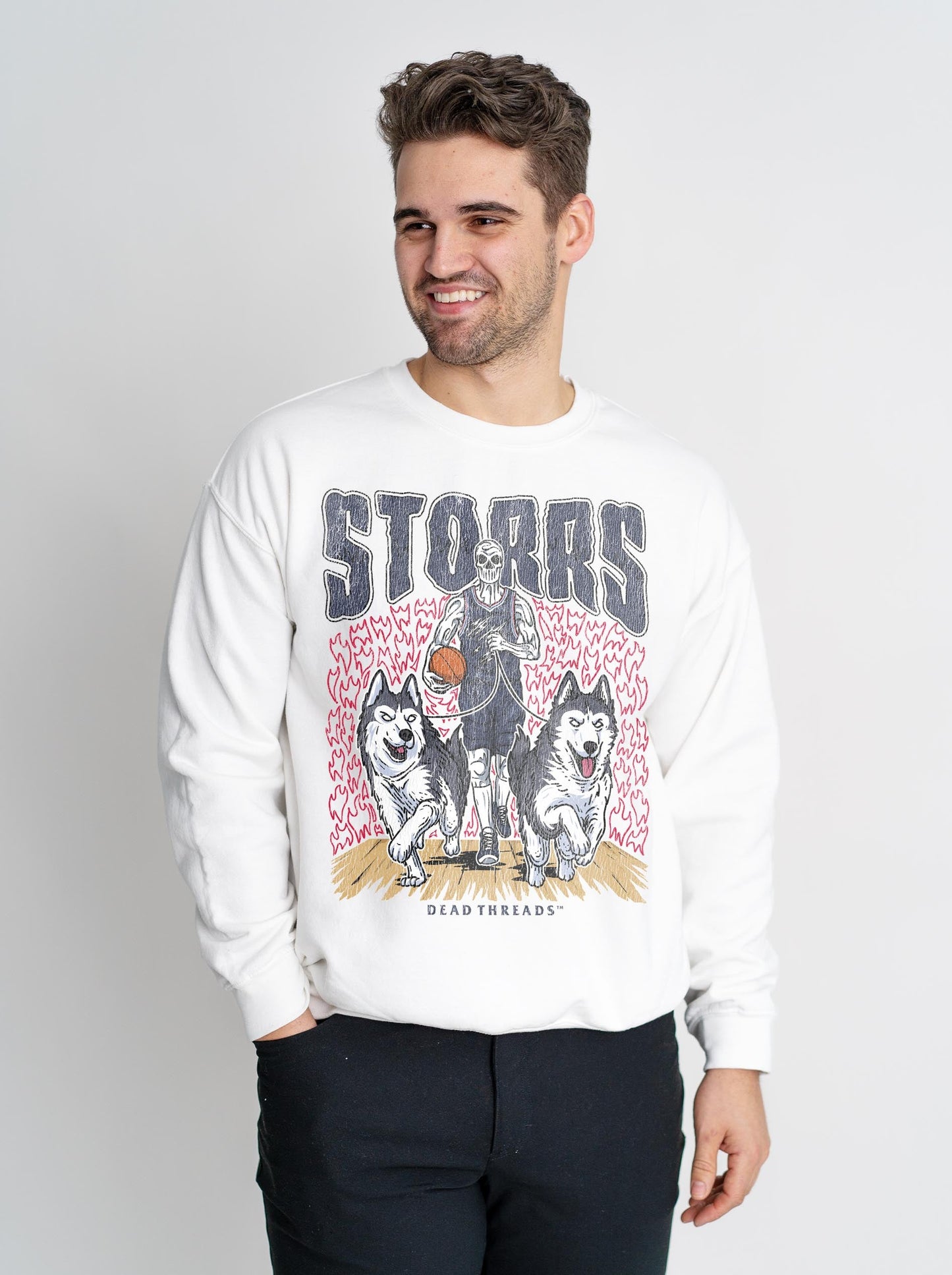 STORRS BASKETBALL CREWNECK SWEATSHIRT – Sweatshirt – Dead Threads Apparel