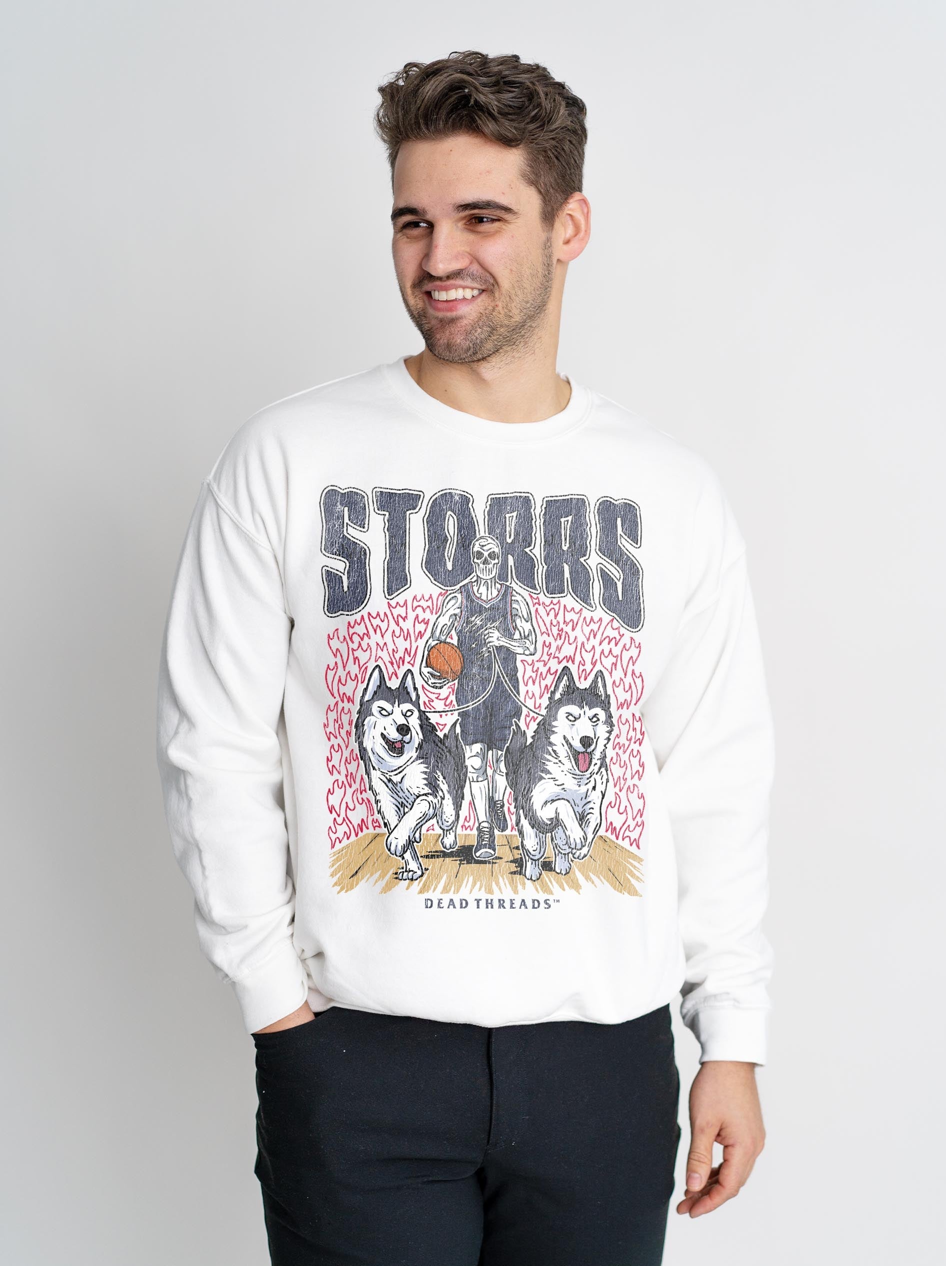 STORRS BASKETBALL CREWNECK SWEATSHIRT – Sweatshirt – Dead Threads Apparel