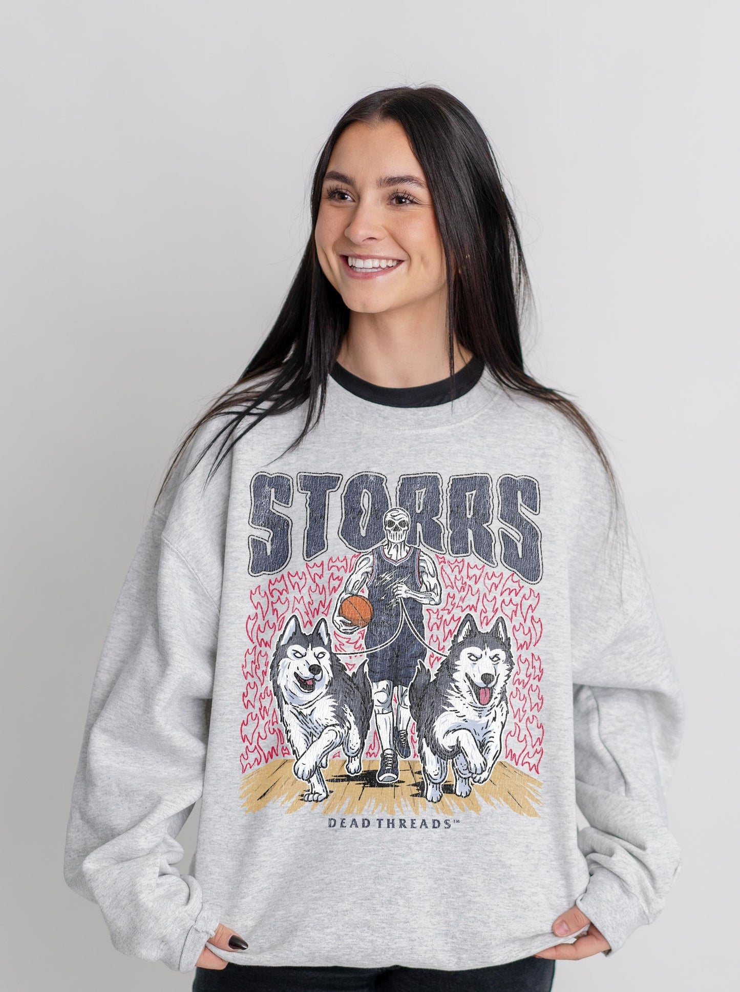 STORRS BASKETBALL CREWNECK SWEATSHIRT – Sweatshirt – Dead Threads Apparel