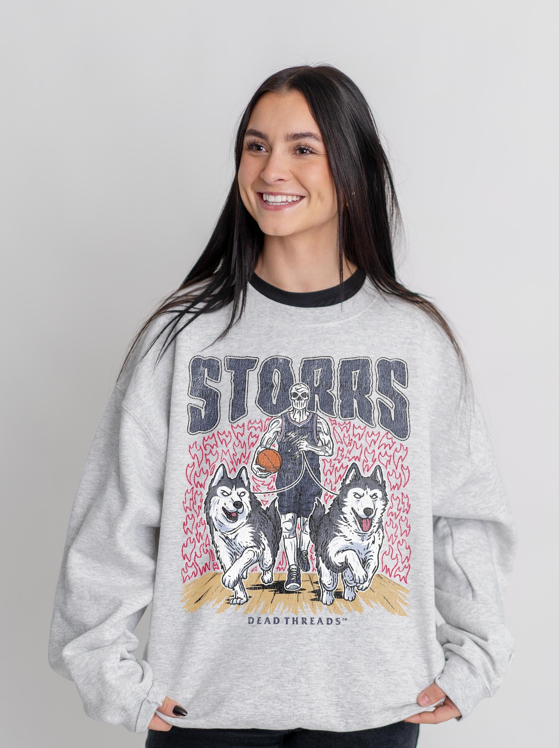 STORRS BASKETBALL CREWNECK SWEATSHIRT – Sweatshirt – Dead Threads Apparel