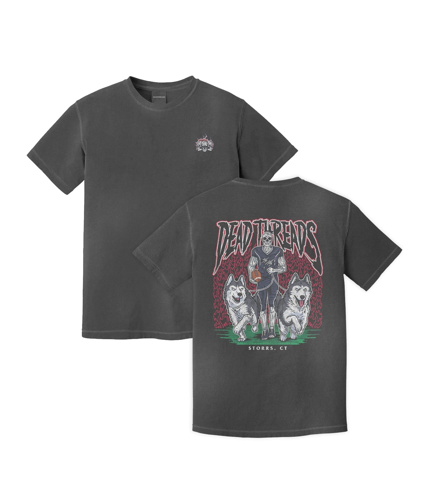 STORRS FOOTBALL - “3 SKULL” PREMIUM T-SHIRT – T-Shirt – Dead Threads Apparel