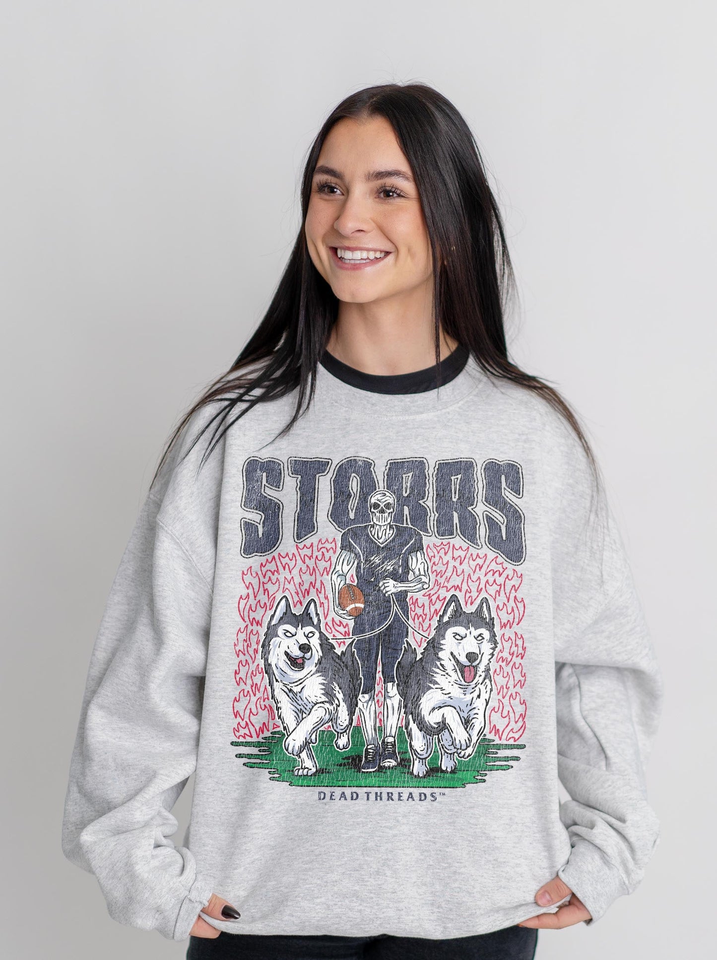 STORRS FOOTBALL CREWNECK SWEATSHIRT – Sweatshirt – Dead Threads Apparel