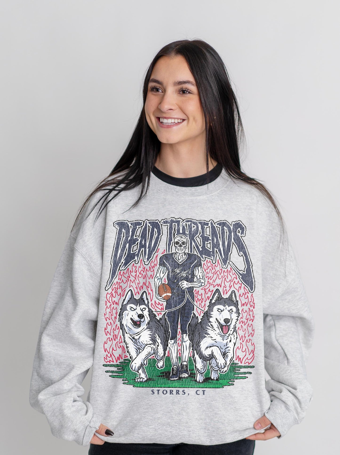 STORRS FOOTBALL - CREWNECK SWEATSHIRT – Sweatshirt – Dead Threads Apparel