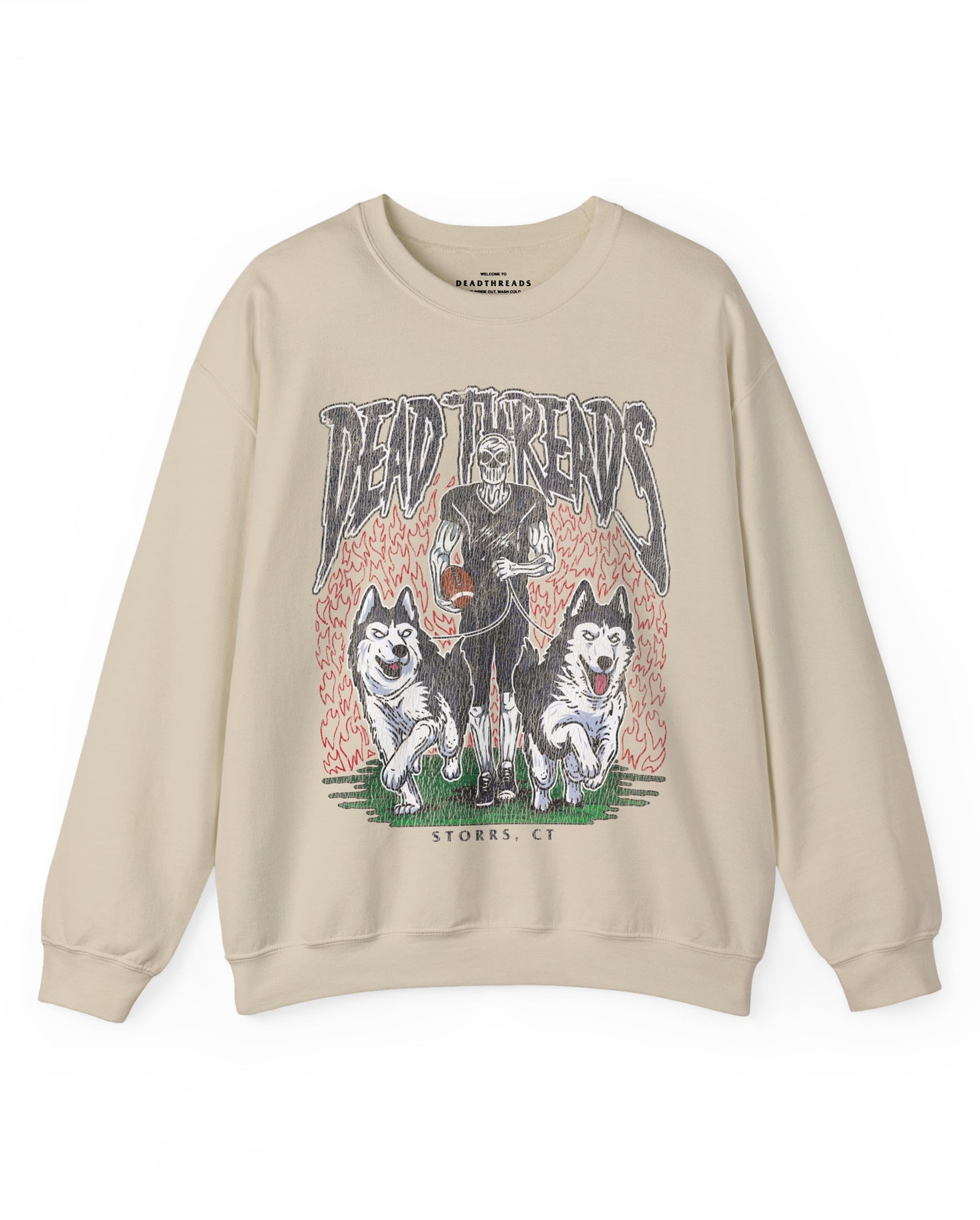 STORRS FOOTBALL - CREWNECK SWEATSHIRT – Sweatshirt – Dead Threads Apparel
