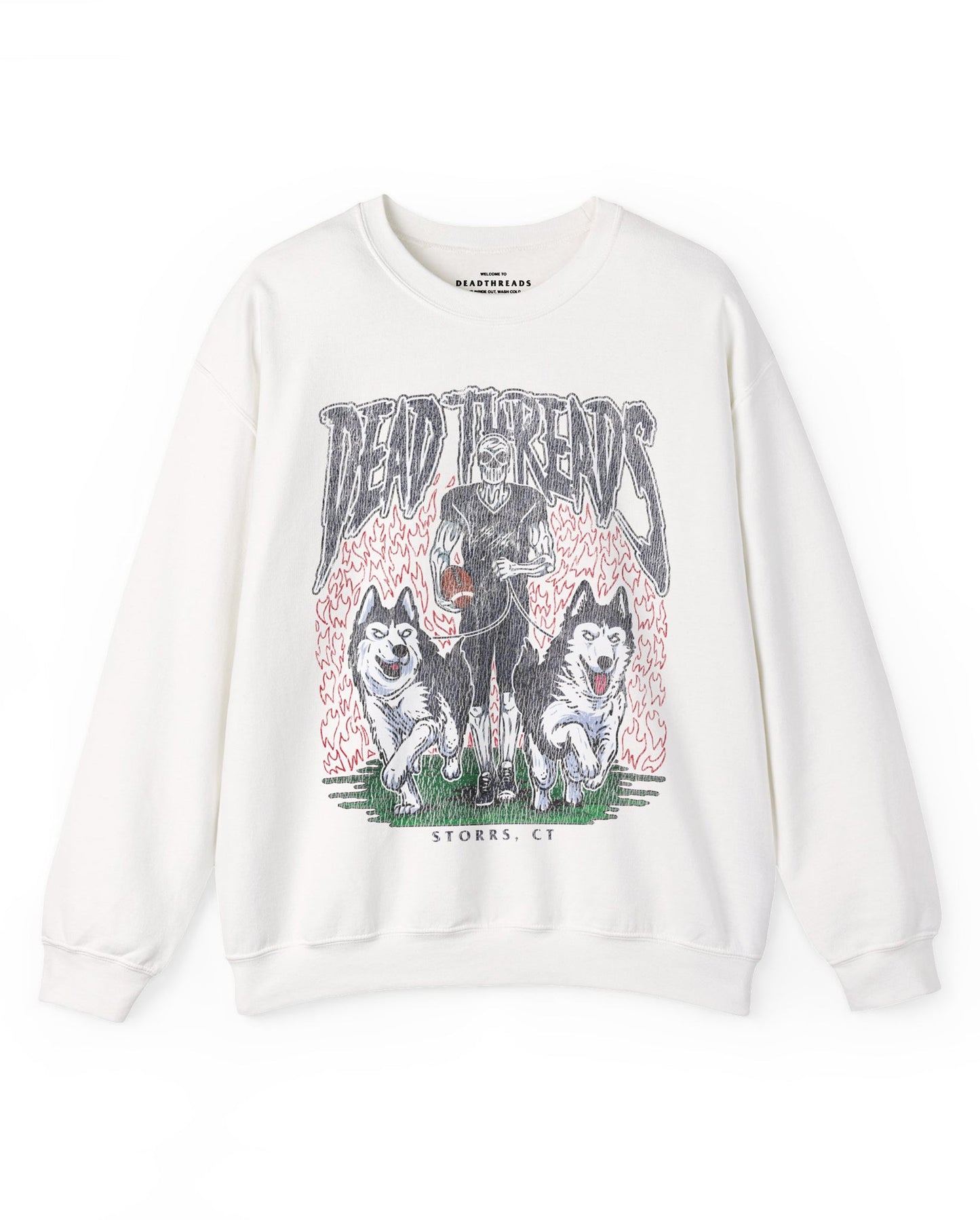 STORRS FOOTBALL - CREWNECK SWEATSHIRT – Sweatshirt – Dead Threads Apparel