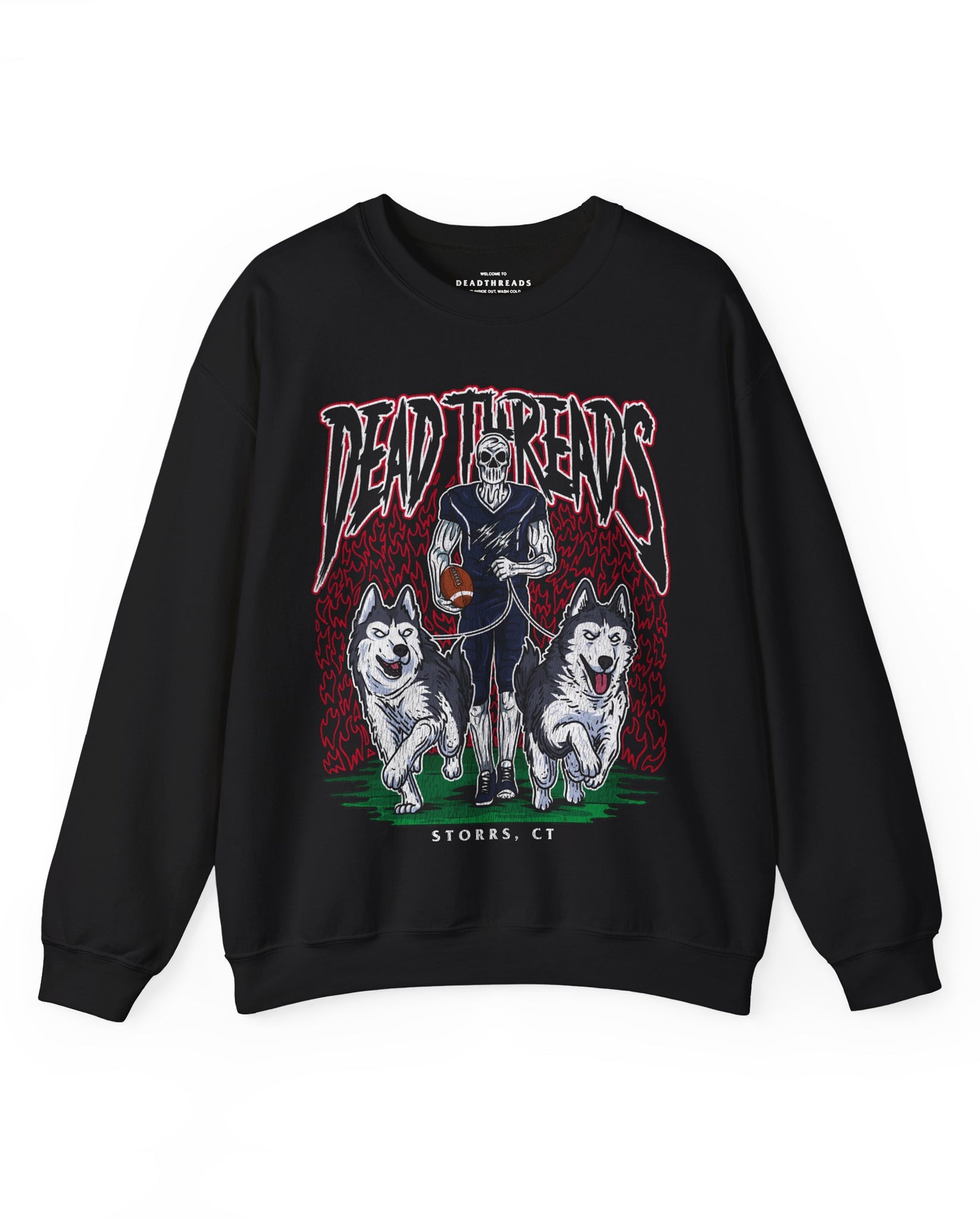 STORRS FOOTBALL - CREWNECK SWEATSHIRT – Sweatshirt – Dead Threads Apparel