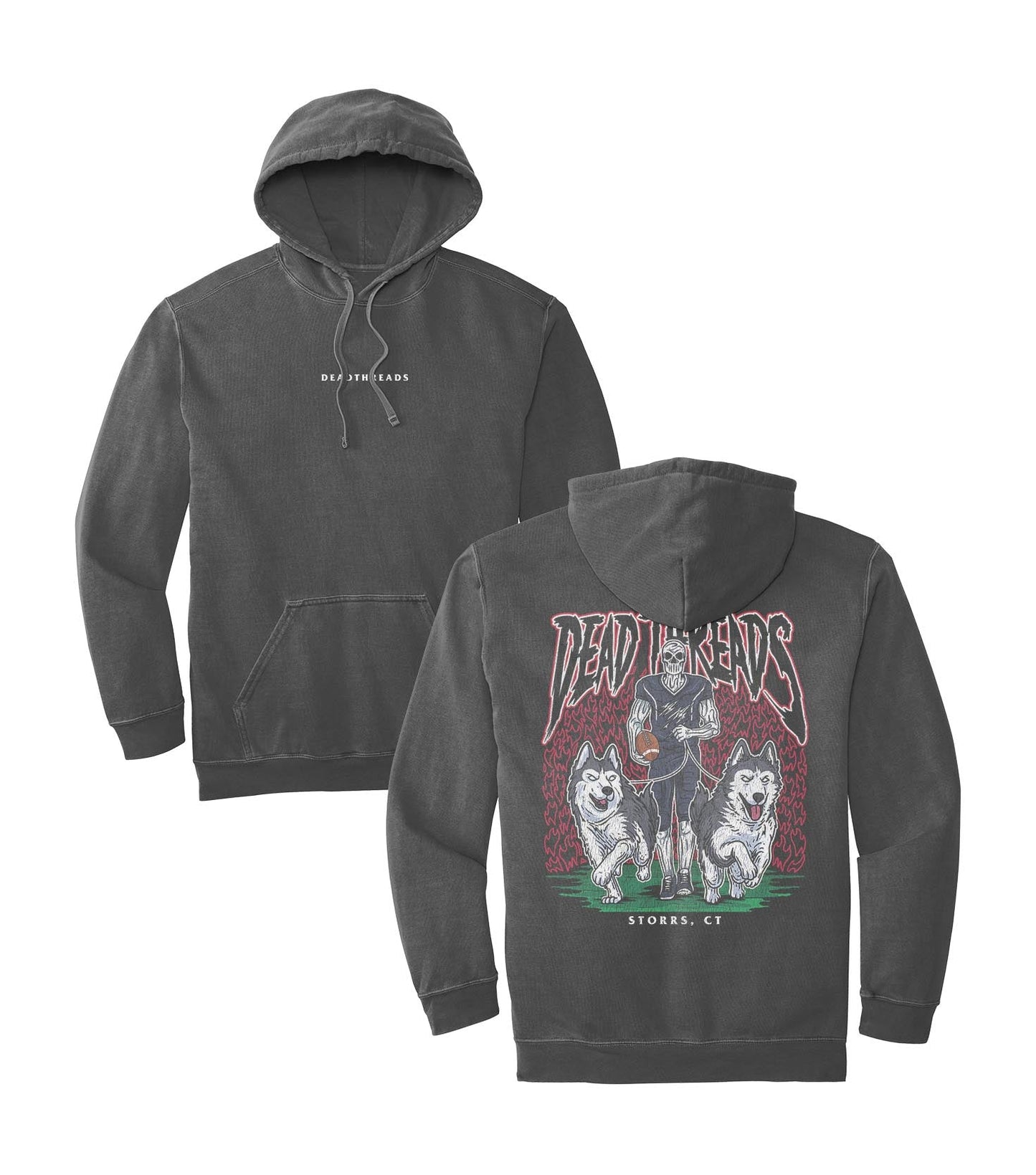 STORRS FOOTBALL - “DT ESSENTIAL" HOODIE – Hoodie – Dead Threads Apparel