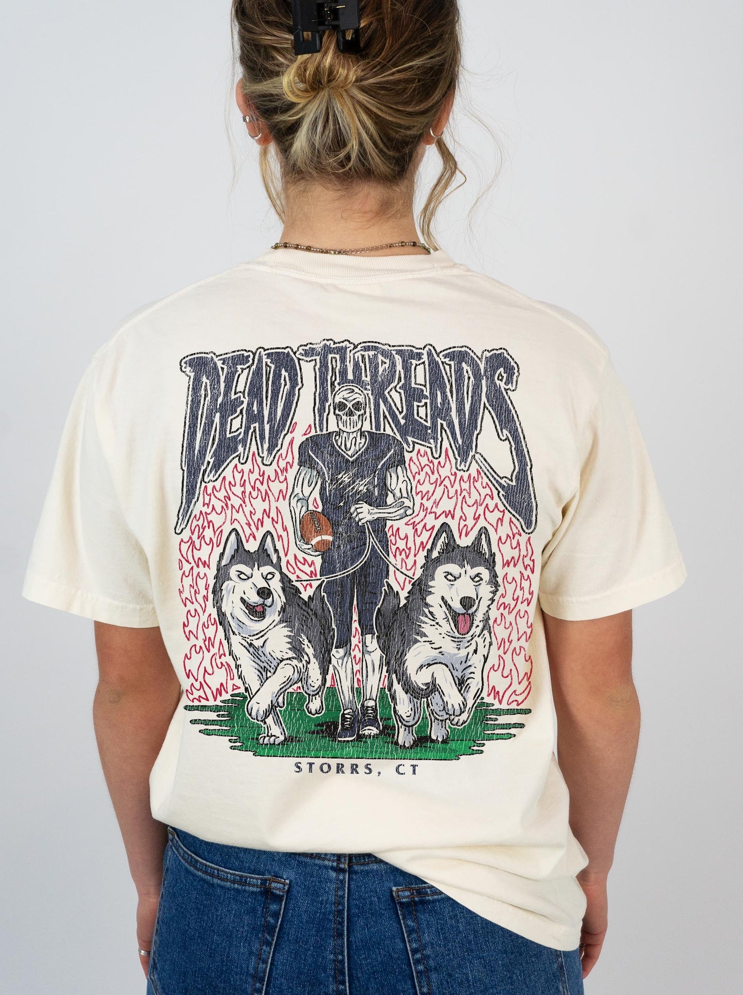 STORRS FOOTBALL - “DT ESSENTIAL" PREMIUM T-SHIRT – T-Shirt – Dead Threads Apparel