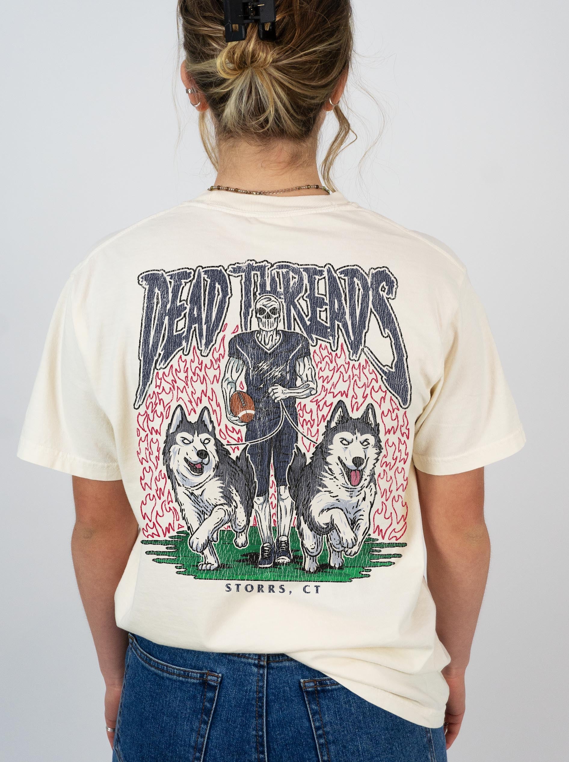 STORRS FOOTBALL - “DT ESSENTIAL" PREMIUM T-SHIRT – T-Shirt – Dead Threads Apparel