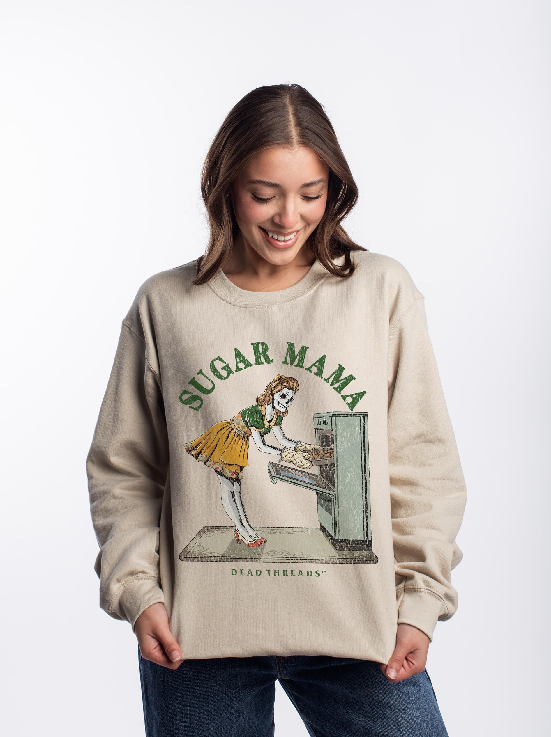 SUGAR MAMA CREWNECK SWEATSHIRT – Sweatshirt – Dead Threads Apparel