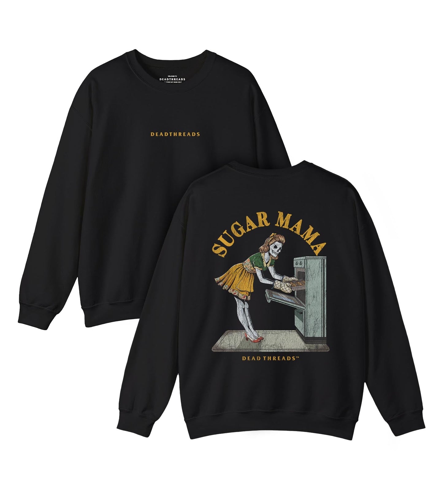 SUGAR MAMA - “DT ESSENTIAL" CREWNECK SWEATSHIRT – Sweatshirt – Dead Threads Apparel