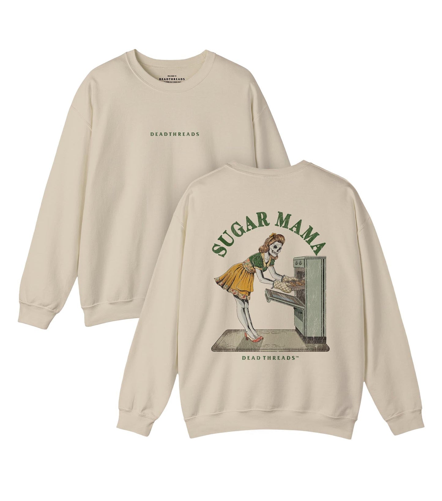 SUGAR MAMA - “DT ESSENTIAL" CREWNECK SWEATSHIRT – Sweatshirt – Dead Threads Apparel