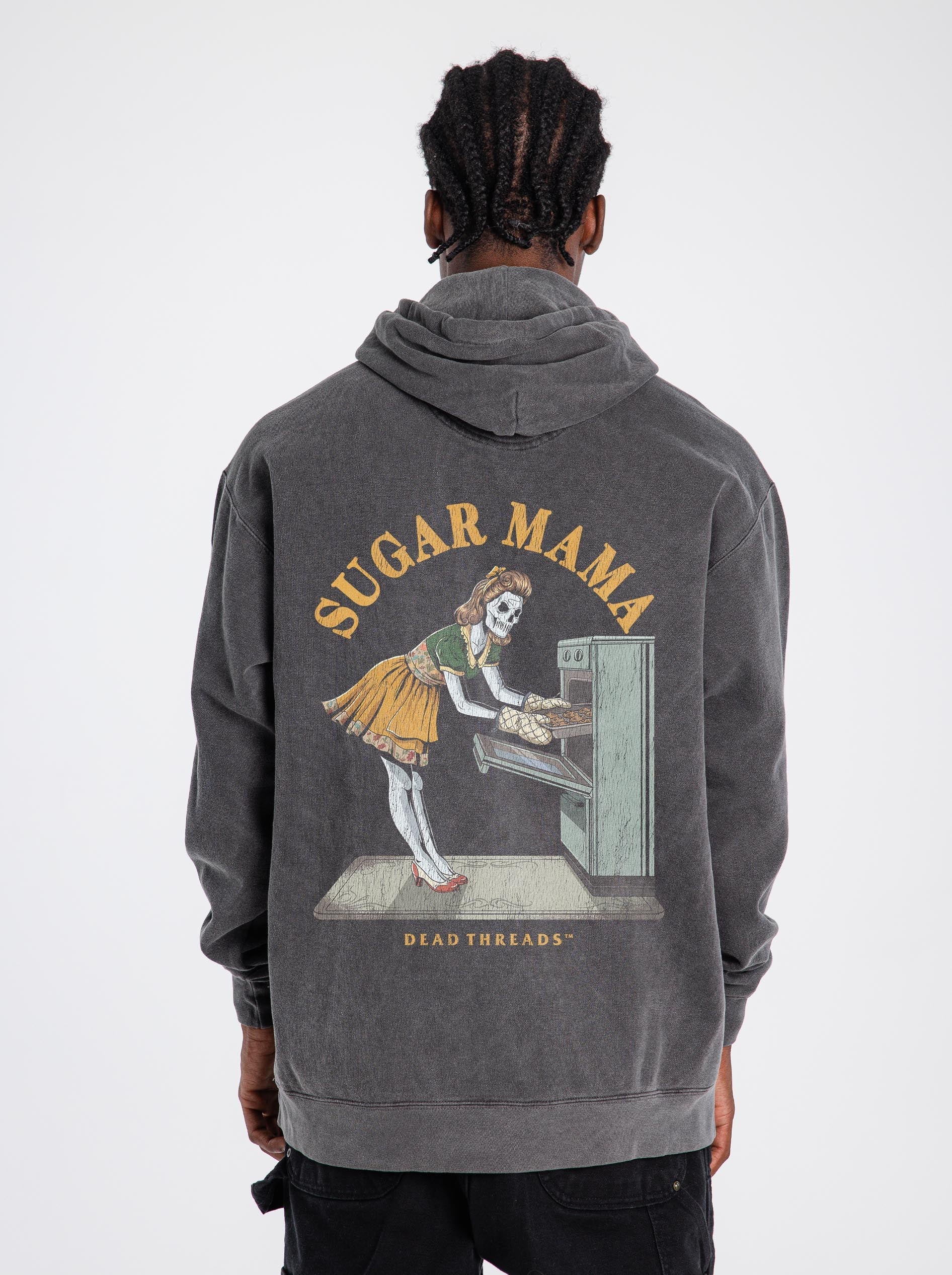 SUGAR MAMA - “DT ESSENTIAL" HOODIE - skeleton skull t-shirt — Dead Threads Apparel