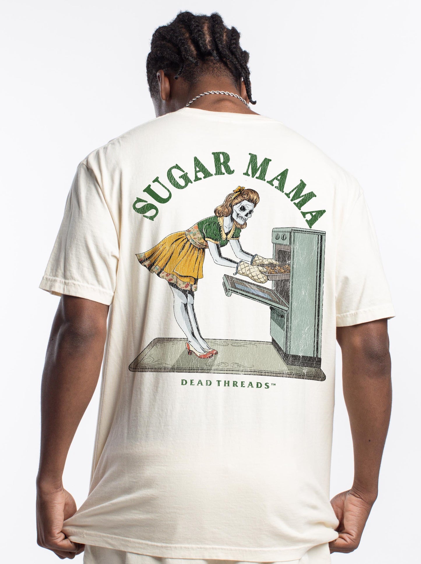 SUGAR MAMA - “DT ESSENTIAL" PREMIUM T - SHIRT - skeleton skull t-shirt — Dead Threads Apparel