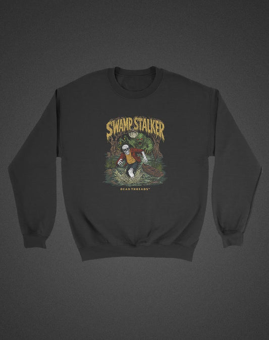 SWAMP STALKER (KIDS) CREWNECK SWEATSHIRT - Halloween Limited Drop – Kids clothes – Dead Threads Apparel
