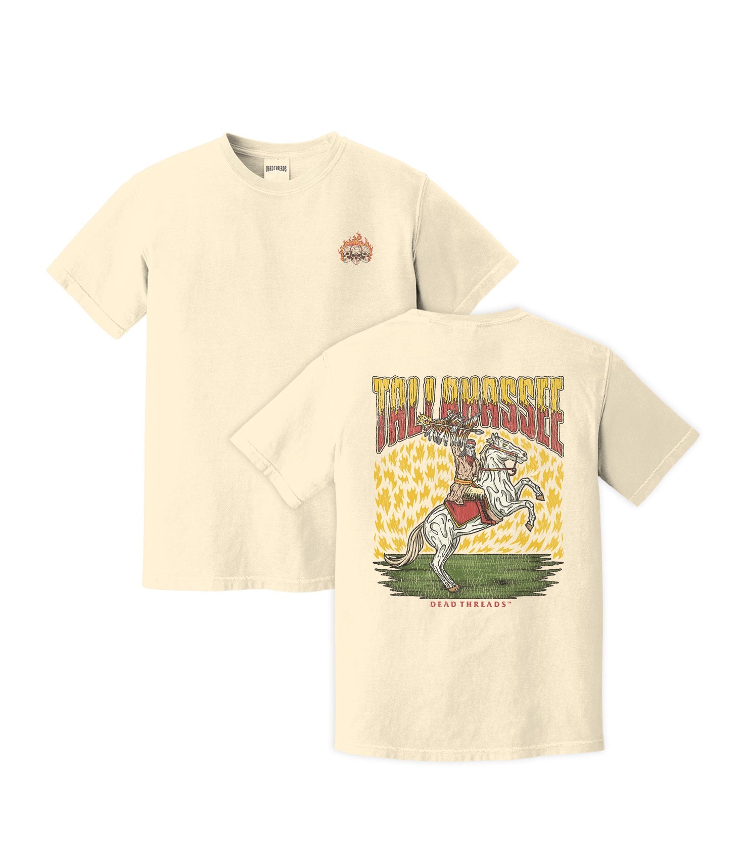 TALLAHASSEE - “3 SKULL” PREMIUM T - SHIRT – T-Shirt – Dead Threads Apparel