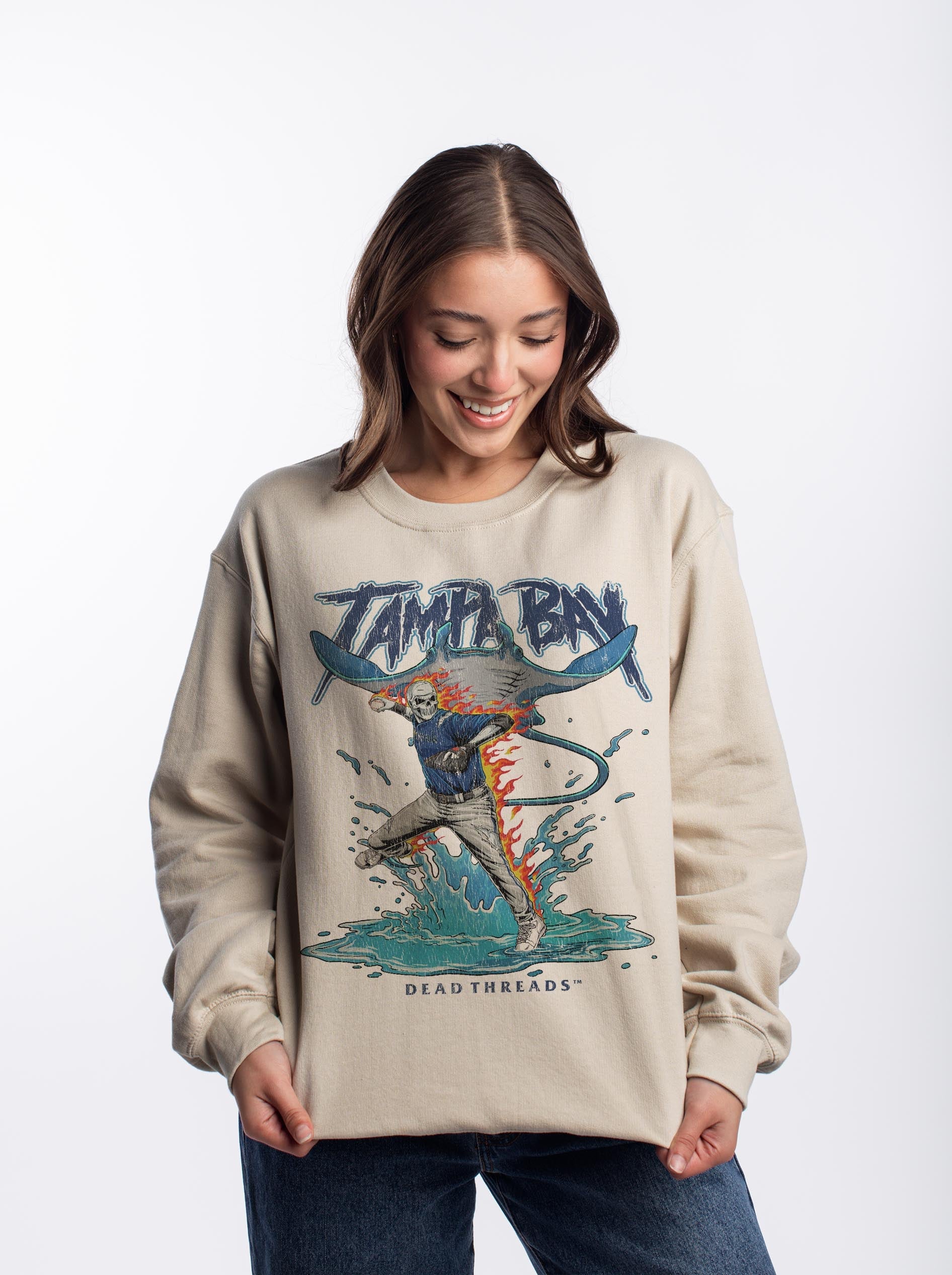 TAMPA BAY BASEBALL CREWNECK SWEATSHIRT – Sweatshirt – Dead Threads Apparel