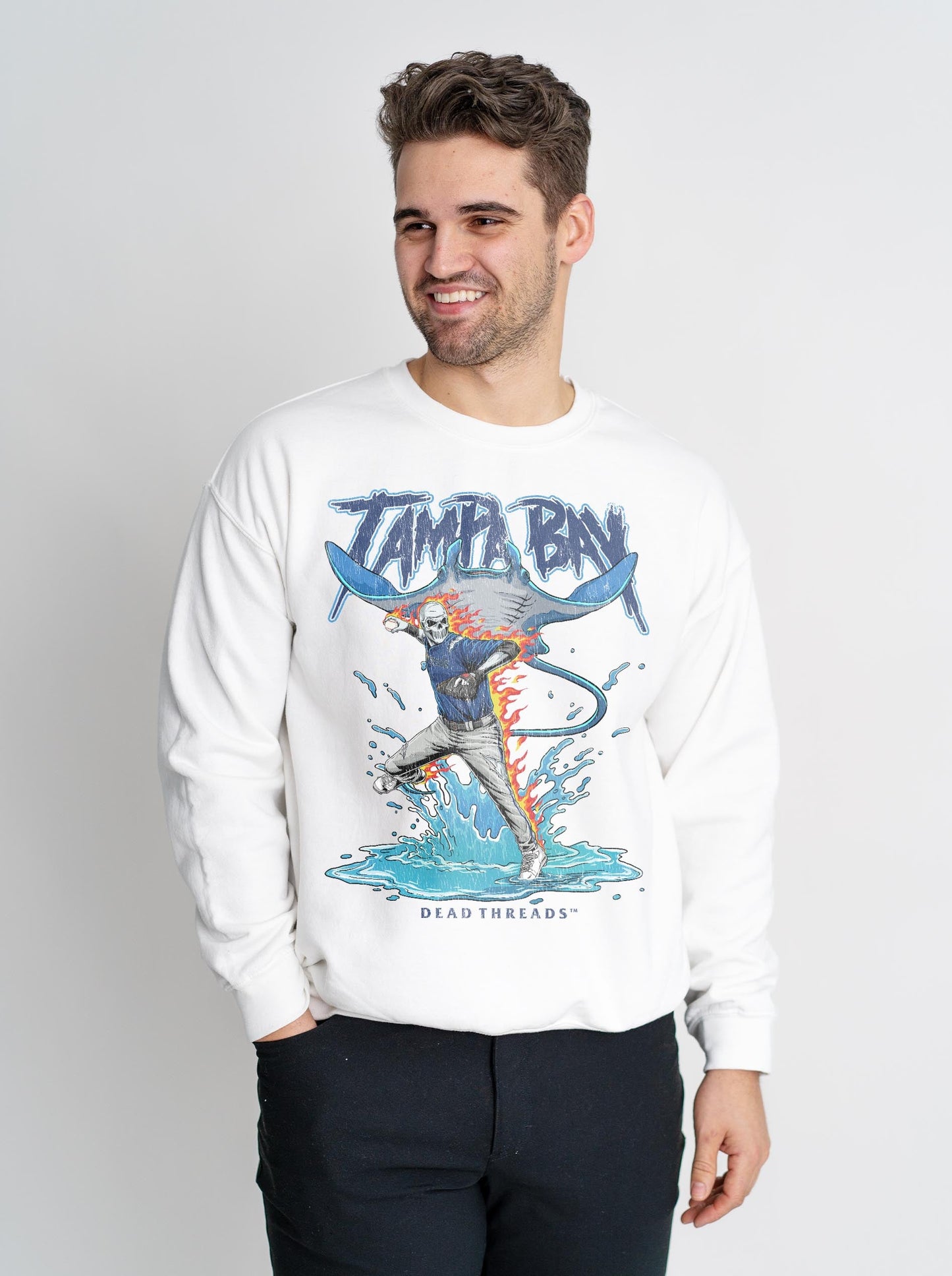 TAMPA BAY BASEBALL CREWNECK SWEATSHIRT – Sweatshirt – Dead Threads Apparel