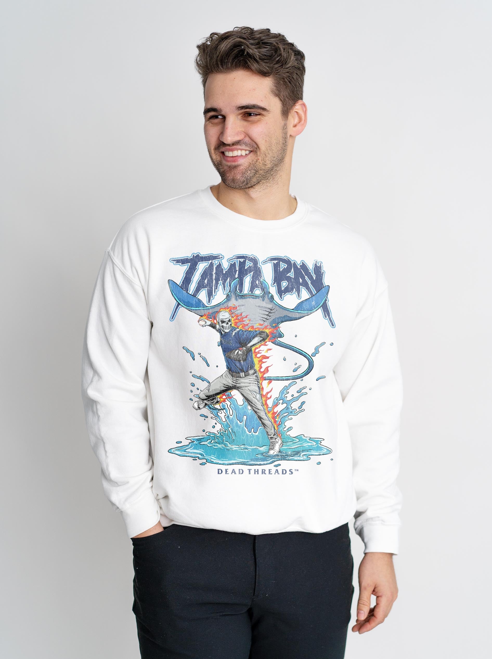 TAMPA BAY BASEBALL CREWNECK SWEATSHIRT – Sweatshirt – Dead Threads Apparel