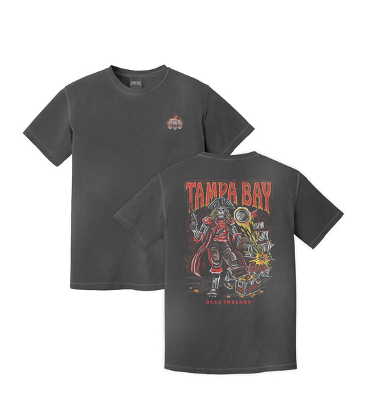 TAMPA BAY FOOTBALL - “3 SKULL” PREMIUM T - SHIRT – T-Shirt – Dead Threads Apparel