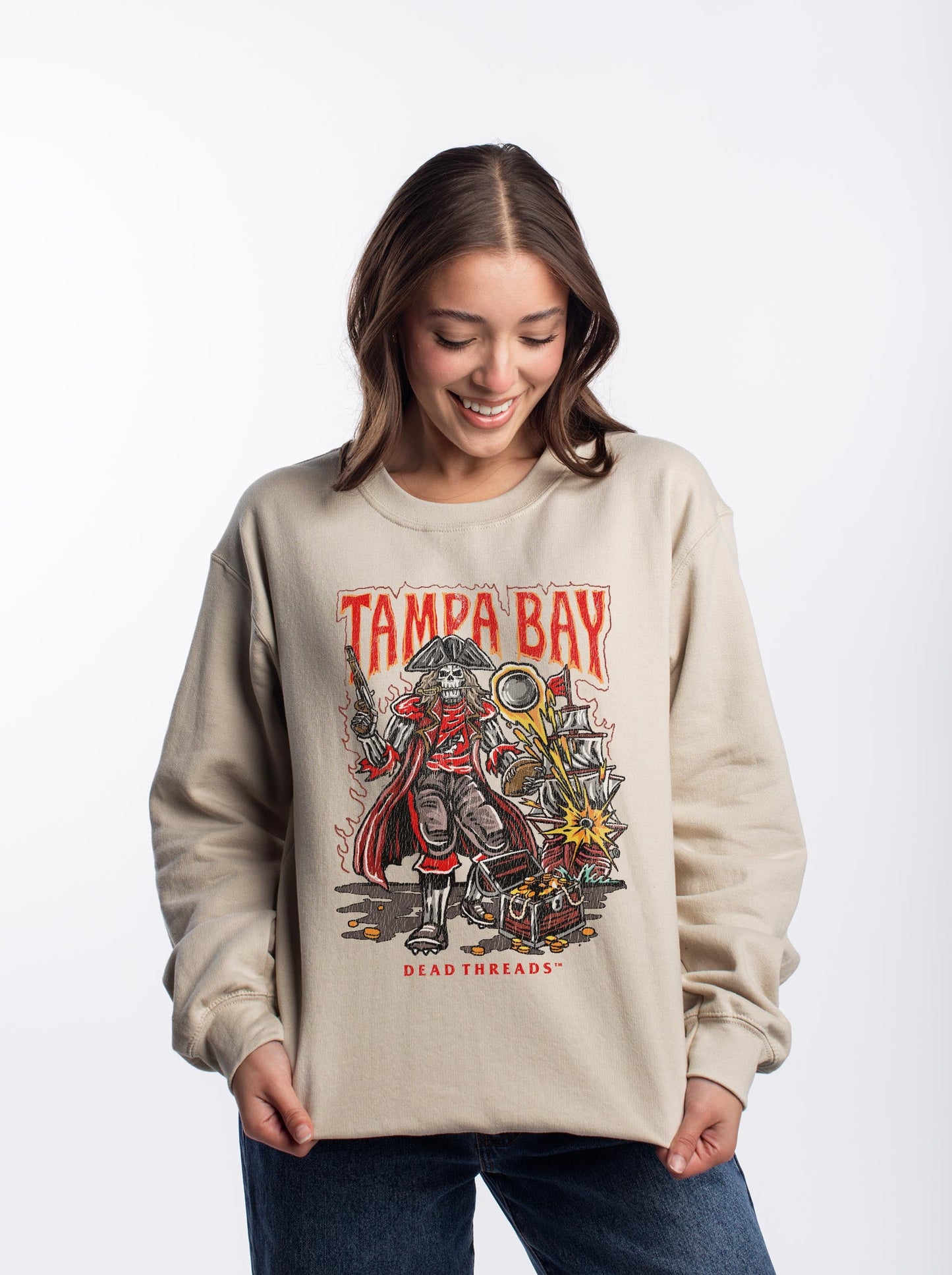TAMPA BAY FOOTBALL CREWNECK SWEATSHIRT – Sweatshirt – Dead Threads Apparel