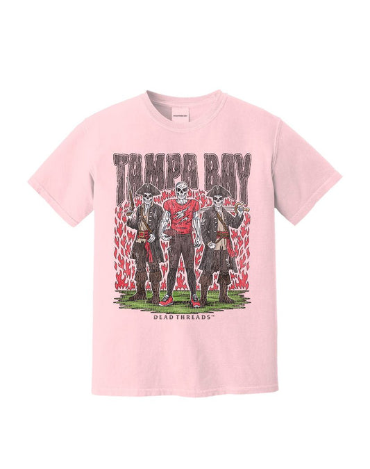 TAMPA BAY FOOTBALL v2 - PINK – T-Shirt – Dead Threads Apparel