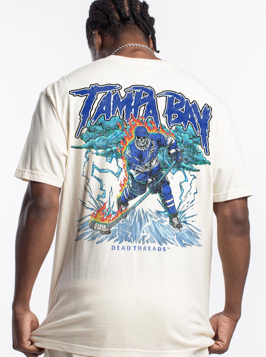TAMPA BAY HOCKEY - “3 SKULL” PREMIUM T - SHIRT – T-Shirt – Dead Threads Apparel