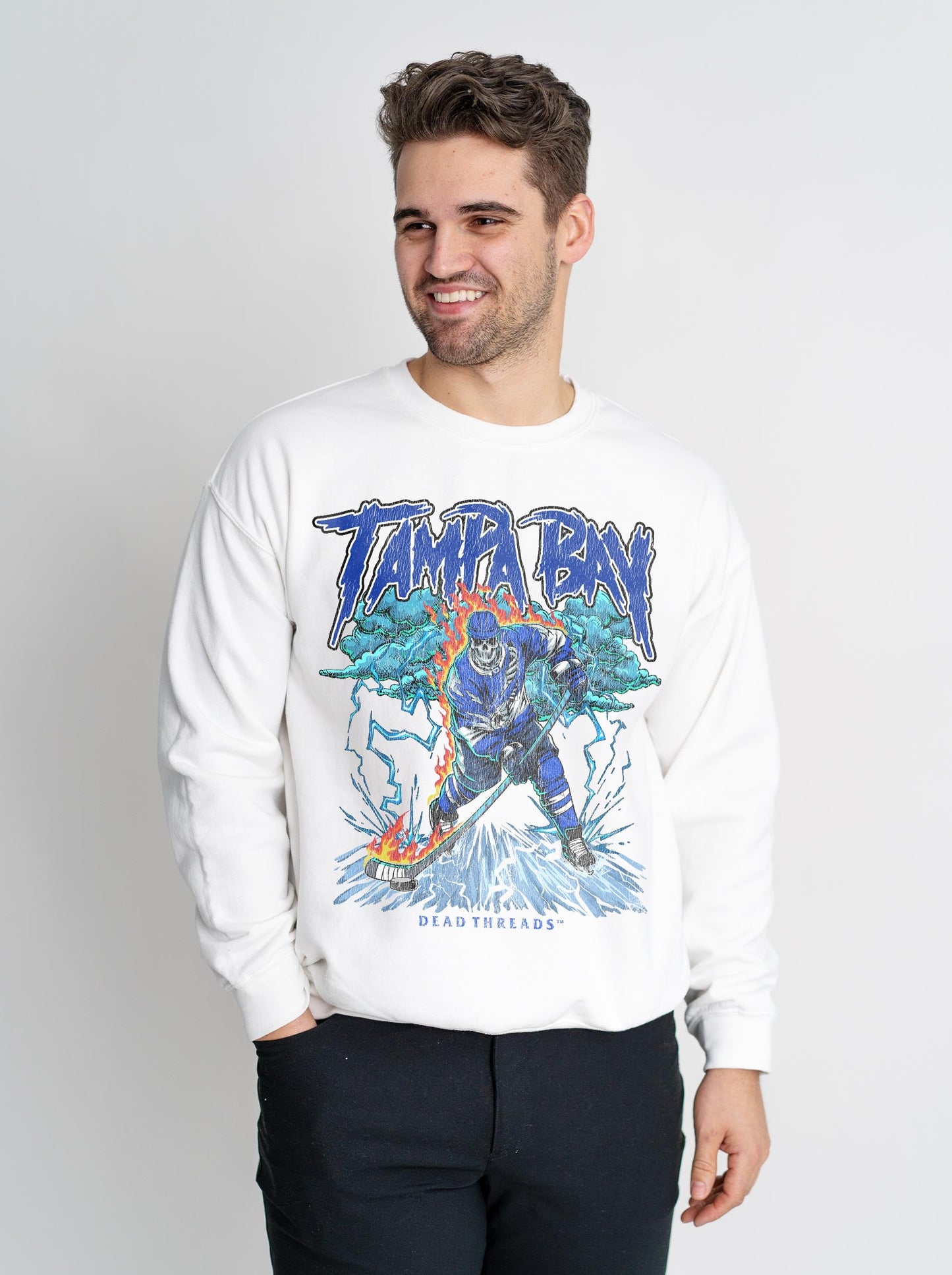 TAMPA BAY HOCKEY CREWNECK SWEATSHIRT – Sweatshirt – Dead Threads Apparel