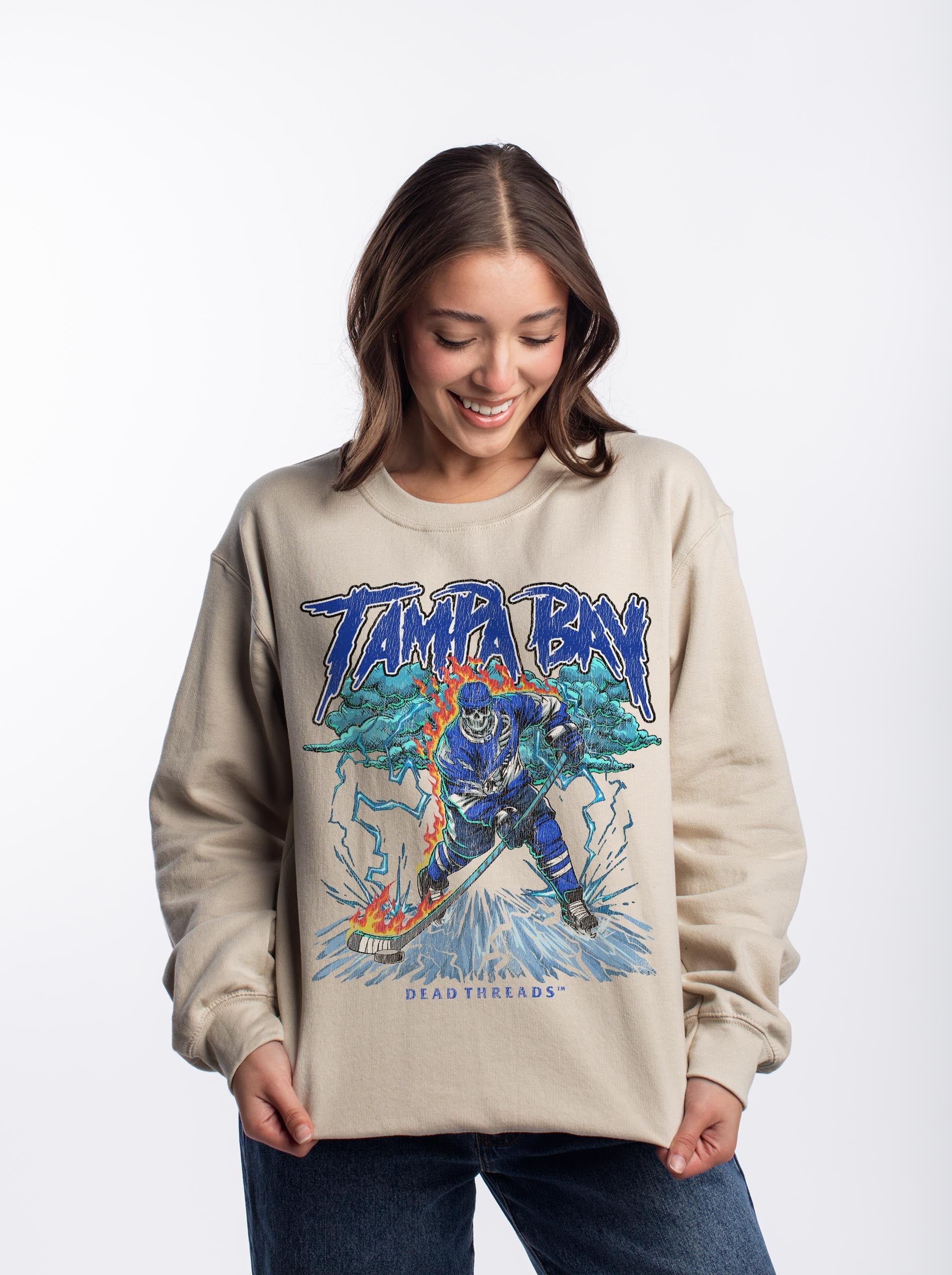 TAMPA BAY HOCKEY CREWNECK SWEATSHIRT – Sweatshirt – Dead Threads Apparel