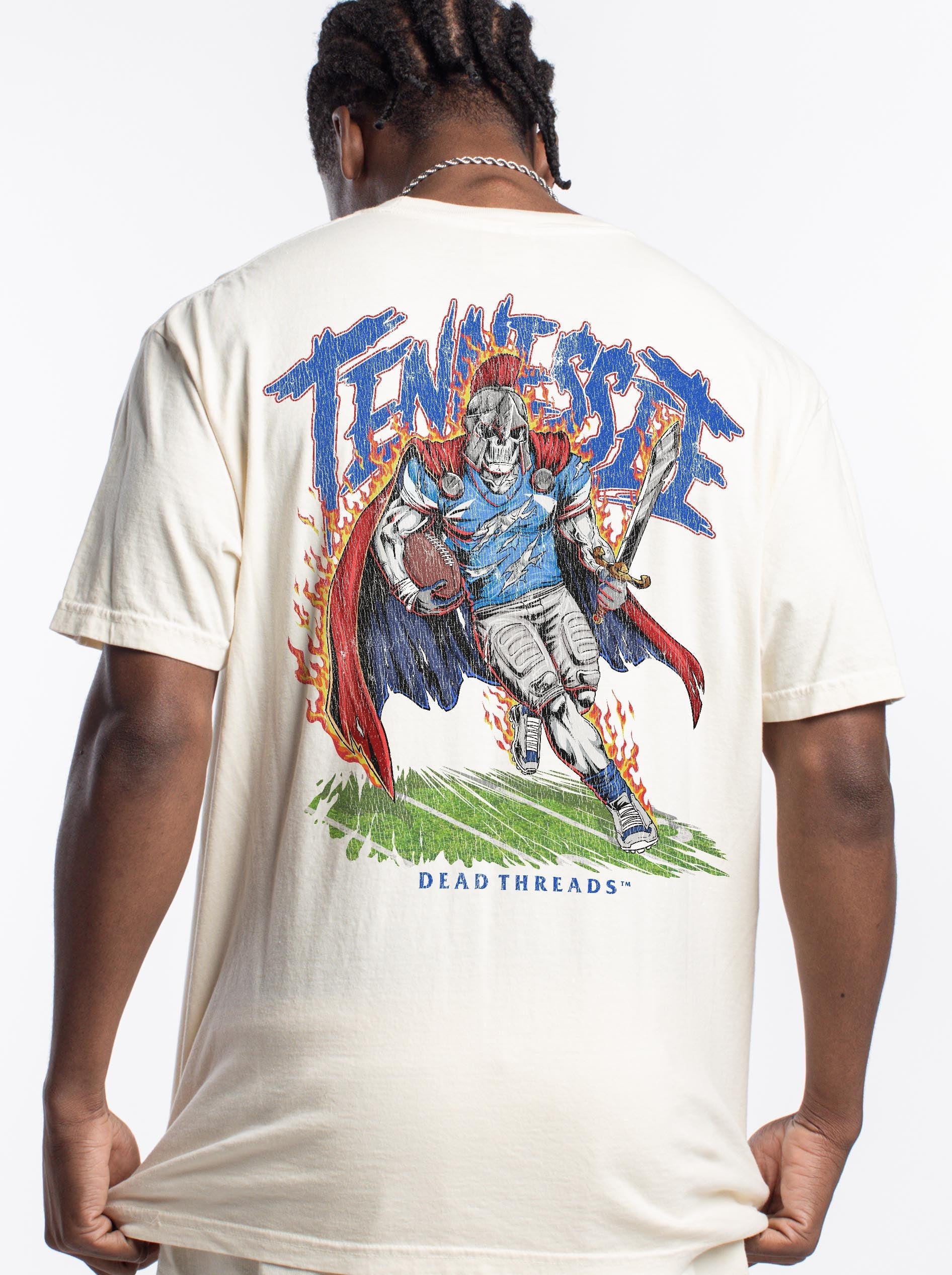 TENNESSEE FOOTBALL - “3 SKULL” PREMIUM T - SHIRT – T-Shirt – Dead Threads Apparel