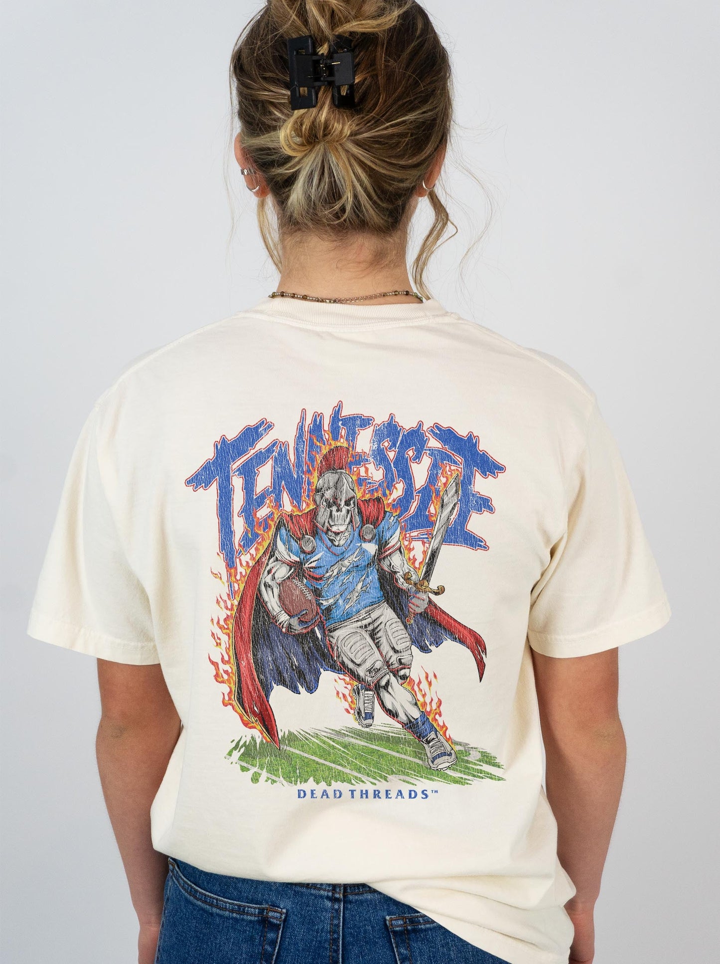TENNESSEE FOOTBALL - “3 SKULL” PREMIUM T - SHIRT – T-Shirt – Dead Threads Apparel