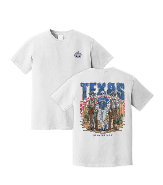 TEXAS BASEBALL - "3 SKULL" PREMIUM SHIRT – T-Shirt – Dead Threads Apparel