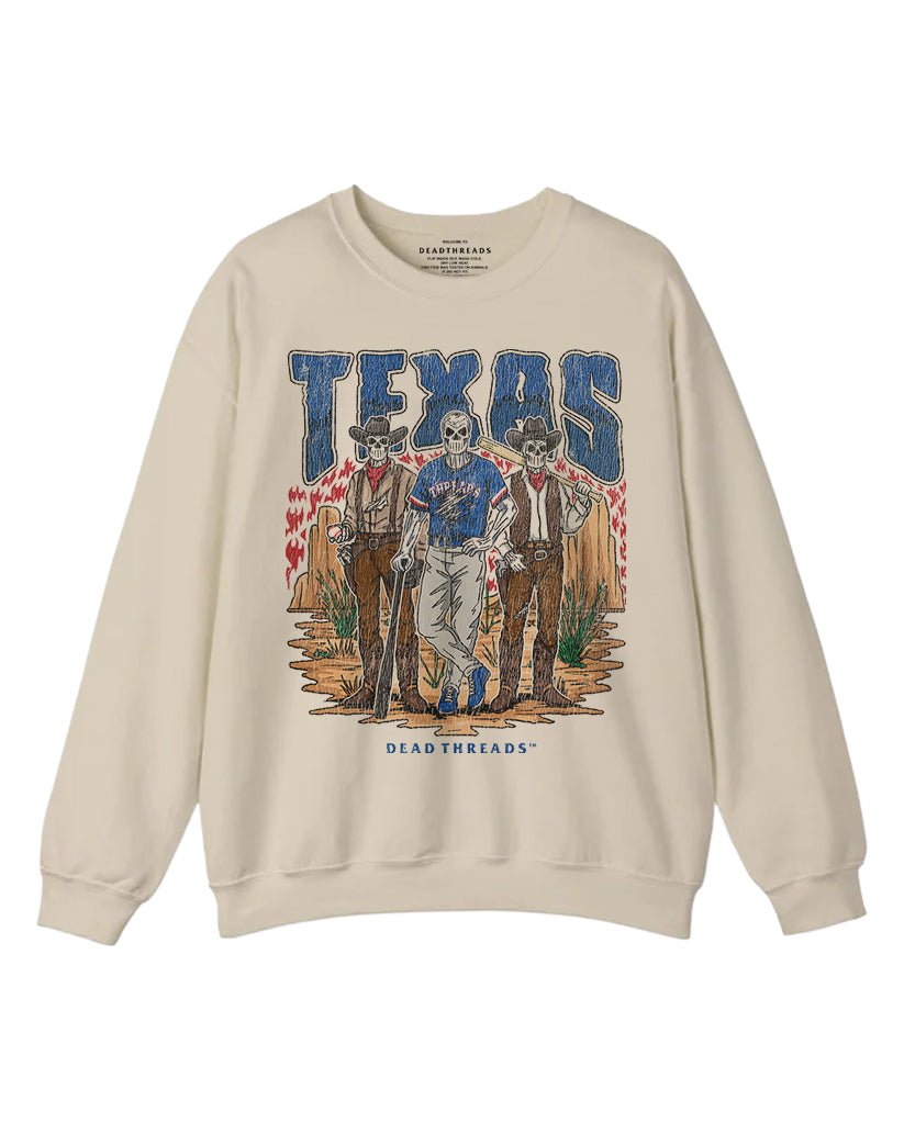 TEXAS BASEBALL CREWNECK SWEATSHIRT – Sweatshirt – Dead Threads Apparel