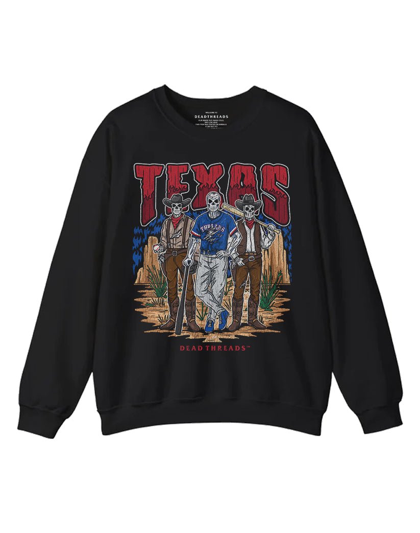 TEXAS BASEBALL CREWNECK SWEATSHIRT – Sweatshirt – Dead Threads Apparel