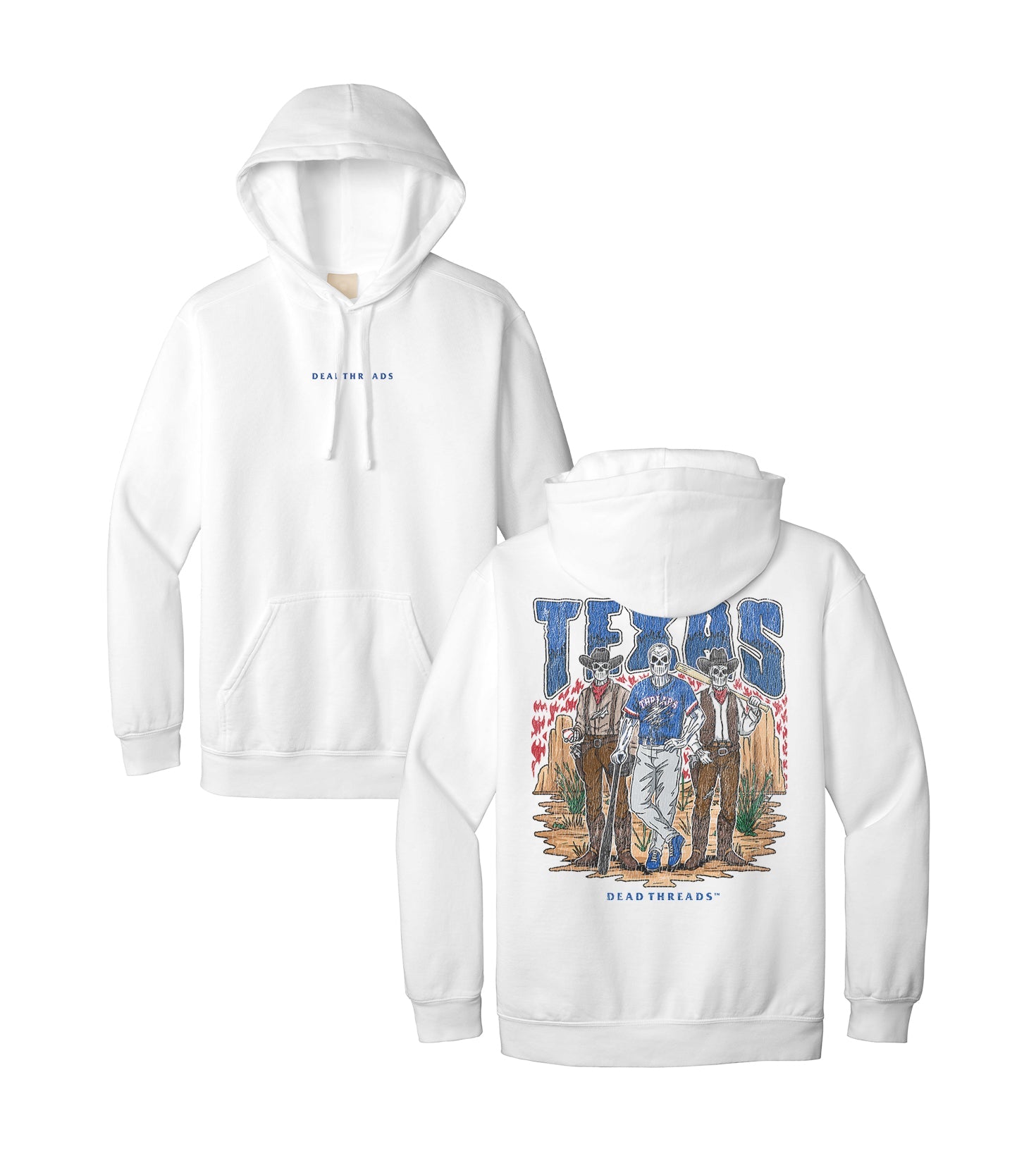 TEXAS BASEBALL - “DT ESSENTIAL" HOODIE – Hoodie – Dead Threads Apparel