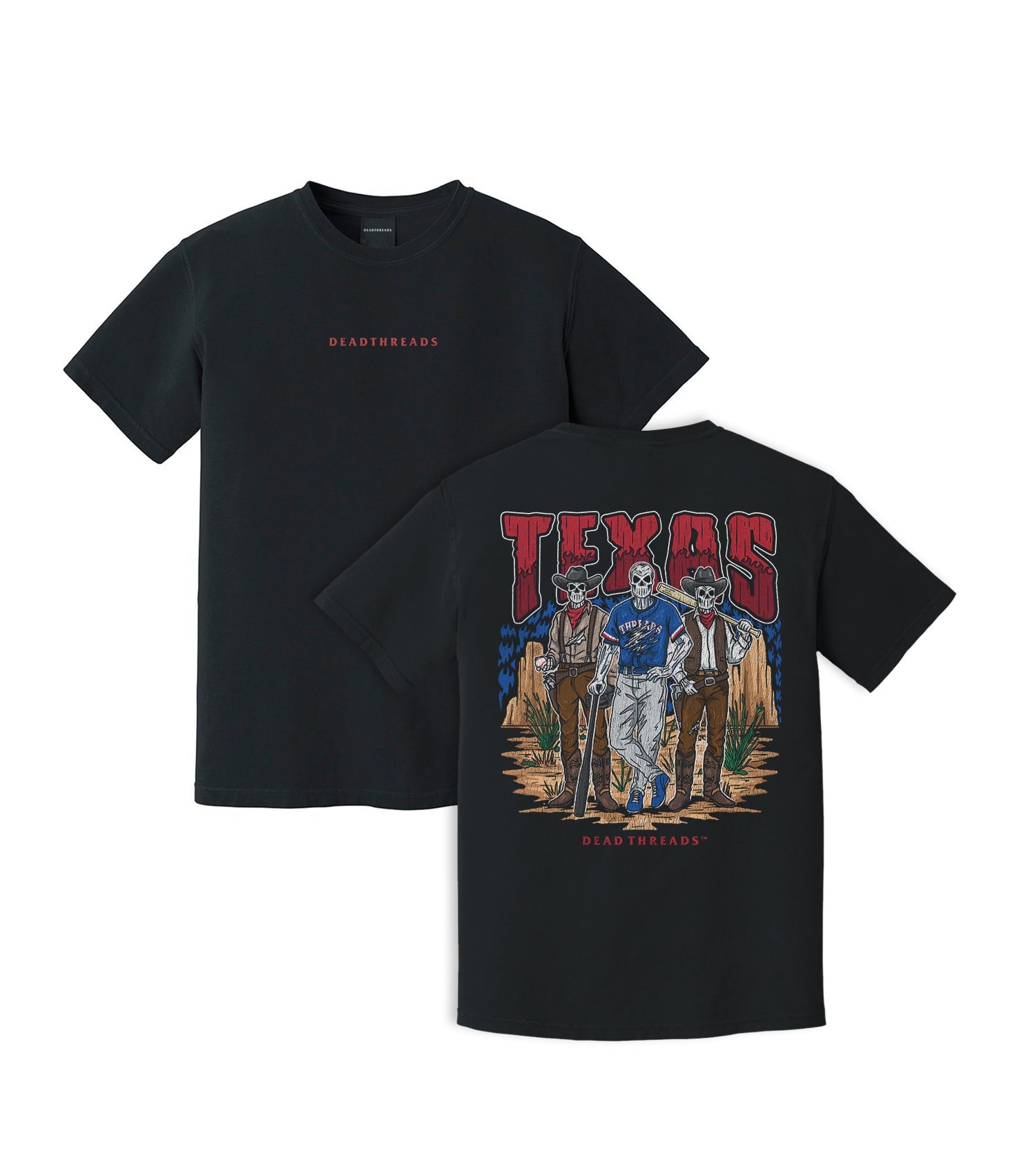 TEXAS BASEBALL - “DT ESSENTIAL" PREMIUM T - SHIRT – T-Shirt – Dead Threads Apparel