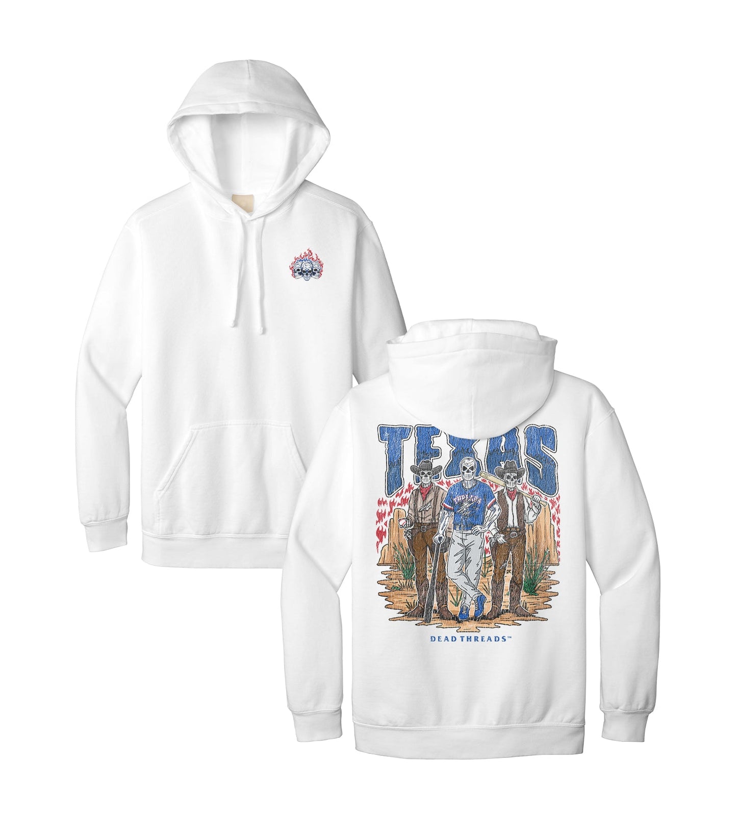 TEXAS BASEBALL - HOODIE – Hoodie – Dead Threads Apparel