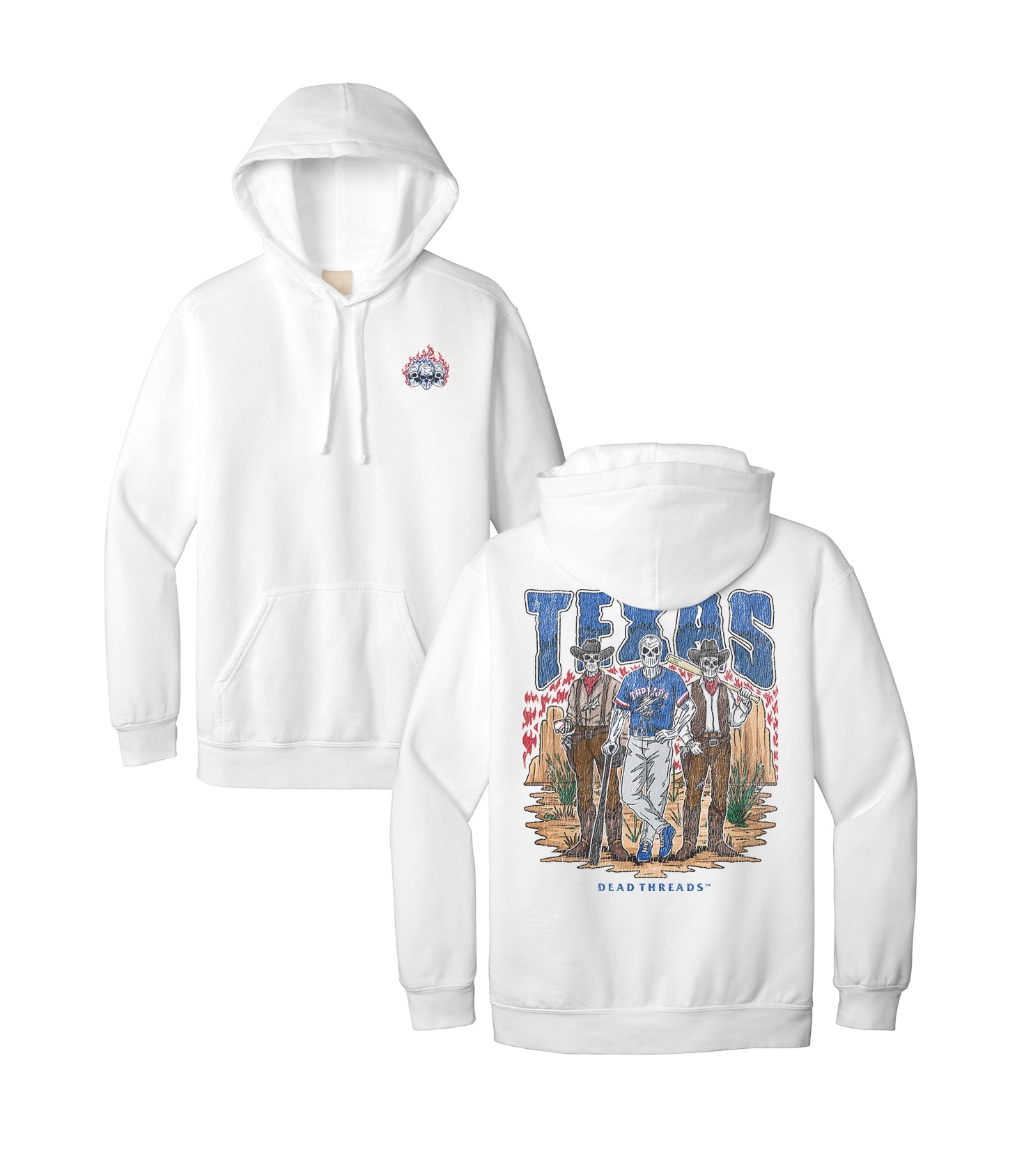 TEXAS BASEBALL - HOODIE – Hoodie – Dead Threads Apparel