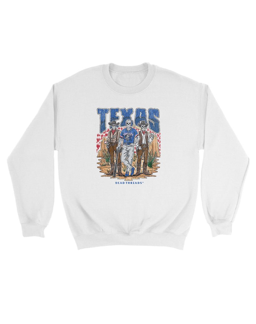 TEXAS BASEBALL KIDS CREWNECK SWEATSHIRT – Kids clothes – Dead Threads Apparel