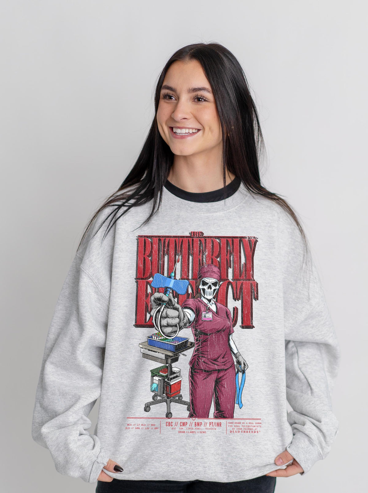 THE BUTTERFLY EFFECT - CREWNECK SWEATSHIRT – Sweatshirt – Dead Threads Apparel