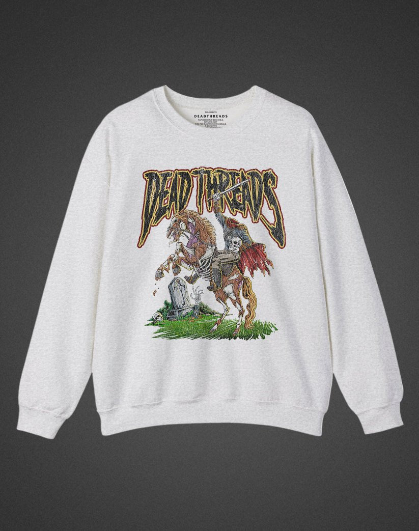THE HORSEMAN CREWNECK SWEATSHIRT - Halloween Limited Drop – Sweatshirt – Dead Threads Apparel
