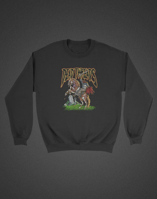 THE HORSEMAN (KIDS) CREWNECK SWEATSHIRT - Halloween Limited Drop – Kids clothes – Dead Threads Apparel