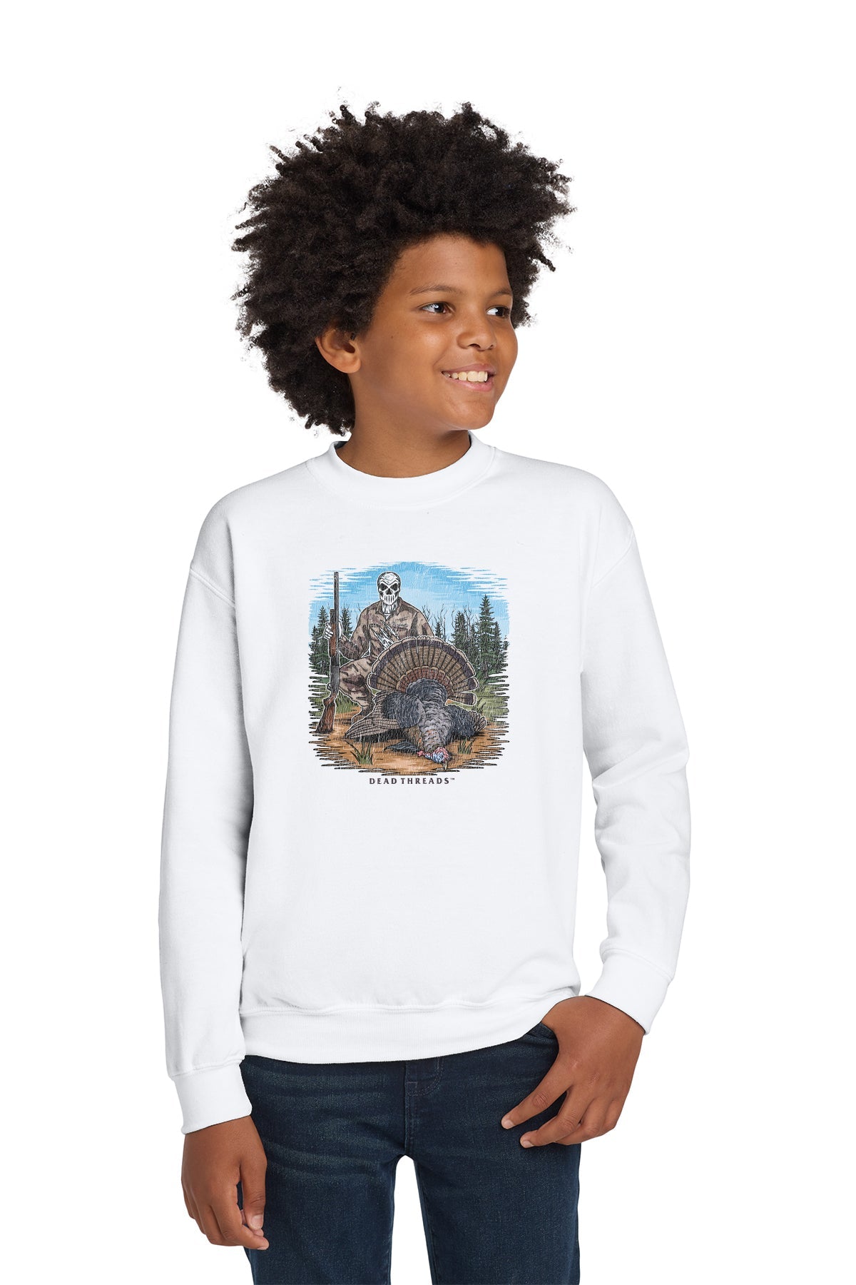THE LAST GOBBLE KIDS CREWNECK SWEATSHIRT – Kids clothes – Dead Threads Apparel