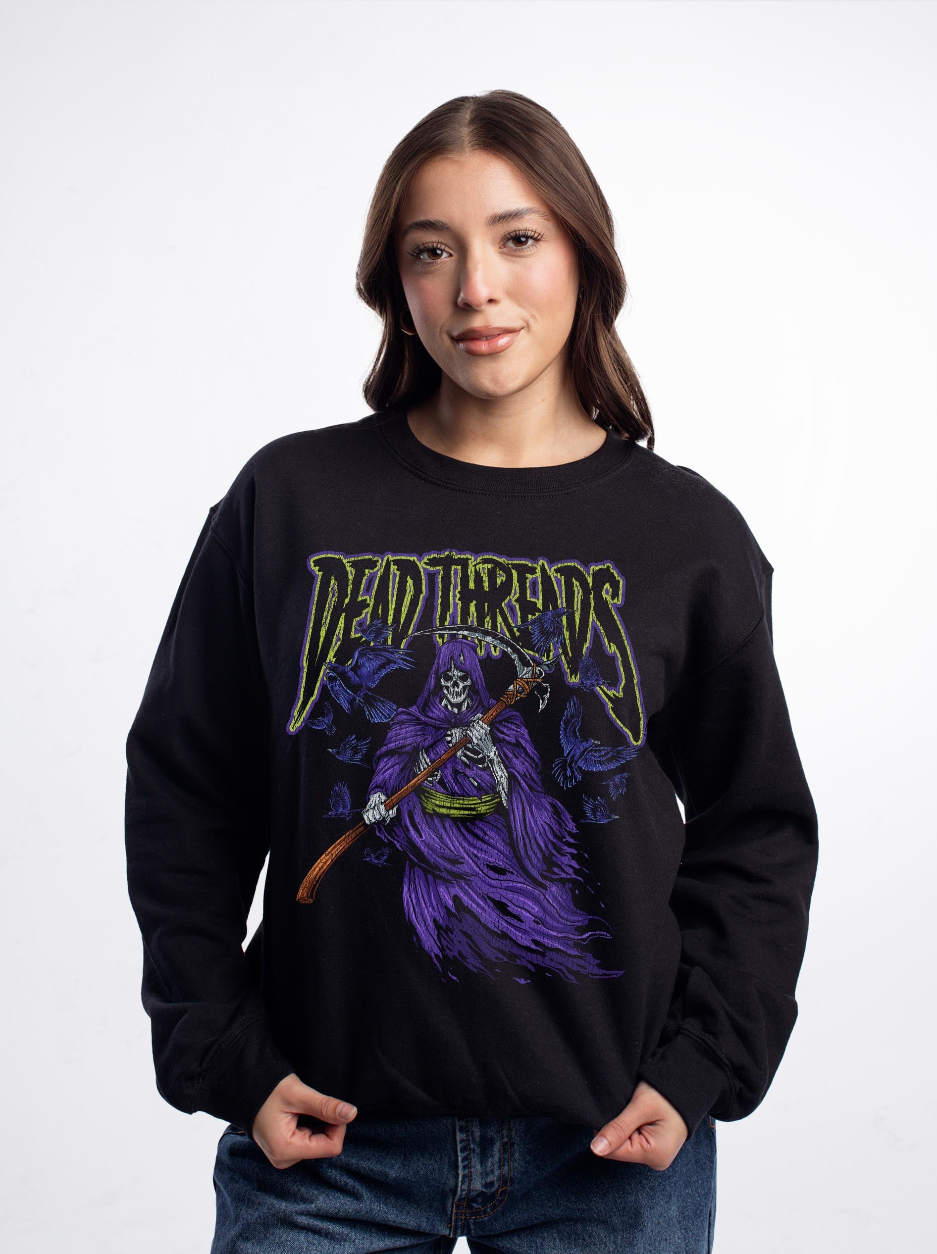 THE REAPER CREWNECK SWEATSHIRT - Halloween Limited Drop – Sweatshirt – Dead Threads Apparel