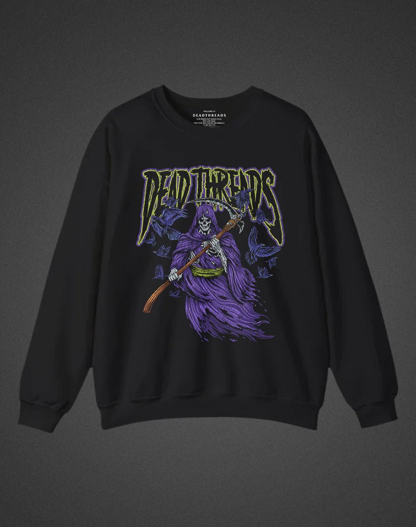 THE REAPER CREWNECK SWEATSHIRT - Halloween Limited Drop – Sweatshirt – Dead Threads Apparel