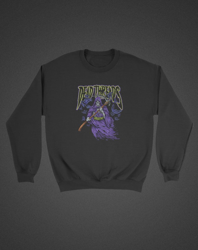 THE REAPER (KIDS) CREWNECK SWEATSHIRT - Halloween Limited Drop – Kids clothes – Dead Threads Apparel