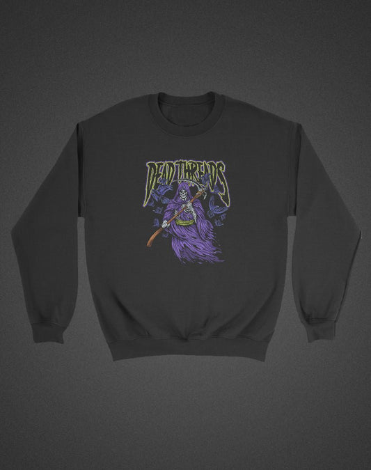 THE REAPER (KIDS) CREWNECK SWEATSHIRT - Halloween Limited Drop – Kids clothes – Dead Threads Apparel