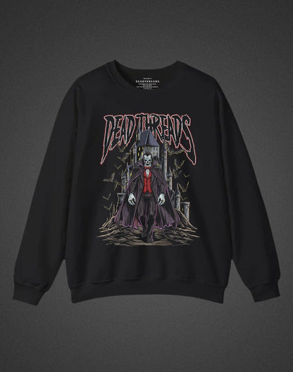 THE VAMPIRE CREWNECK SWEATSHIRT - Halloween Limited Drop – Sweatshirt – Dead Threads Apparel